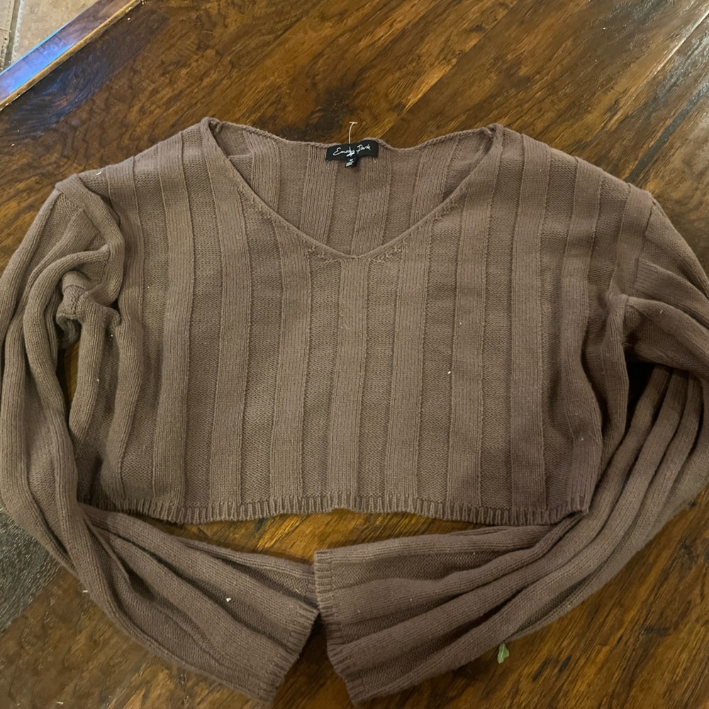Emory Park crop Knit Sweater